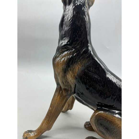 Vintage ceramica German Shepherd Figurine cuernavaca Mexico statue 14" READ - Picture 11 of 16